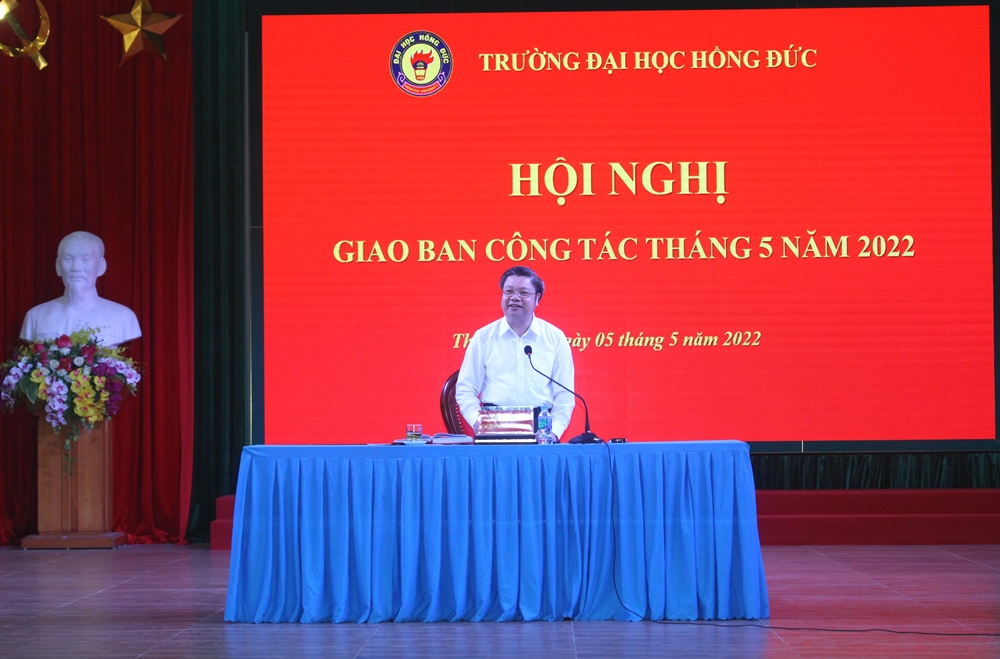 Hội nghị giao ban công tác tháng 5 năm 2022