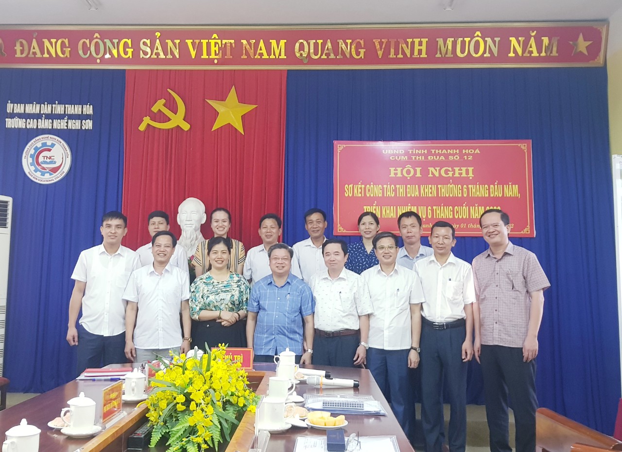 Hội nghị sơ kết công tác Thi đua - Khen thưởng 6 tháng đầu năm, triển khai nhiệm vụ 6 tháng cuối năm - Cụm thi đua số12