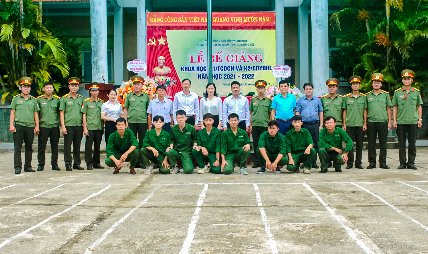 Lễ bế giảng khóa học Giáo dục Quốc phòng An ninh cho sinh viên Trường Cao đẳng Công nghiệp Thanh Hóa và Trường Cao đẳng Y Dược Hợp Lực 