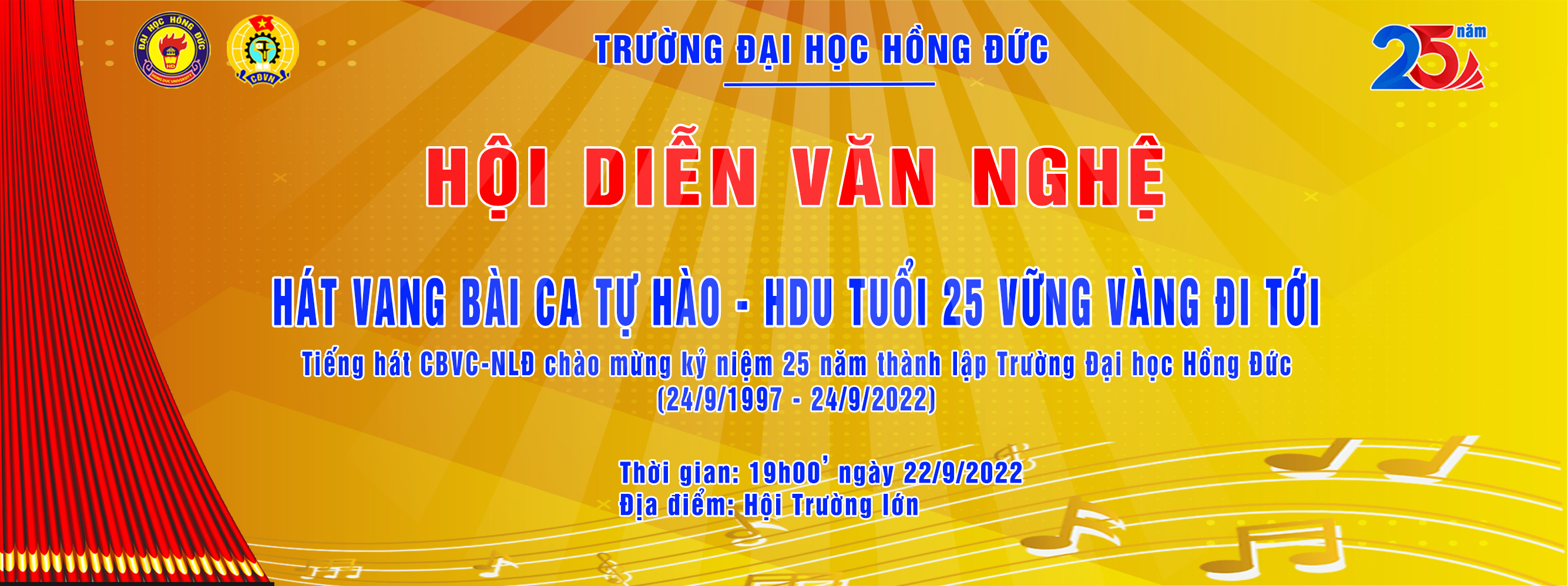 Sôi nổi phong trào tập luyện văn nghệ của CBVC – LĐ chào mừng kỷ niệm 25 năm thành lập Trường Đại học Hồng Đức (24/9/1997 -24/9/2022).