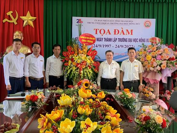 Trung tâm GDQPAN tổ chức toạ đàm kỷ niệm 25 năm ngày thành lập Trường Đại học Hồng Đức (24/9/1997 -24/9/2022)