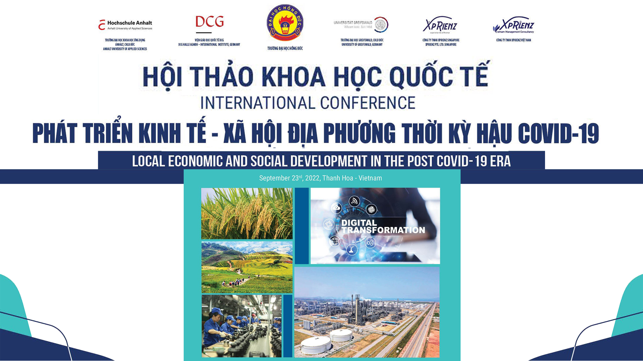 Trường Đại học Hồng Đức tổ chức Hội thảo quốc tế với chủ đề: “Phát triển kinh tế - xã hội địa phương thời kỳ hậu Covid – 19”