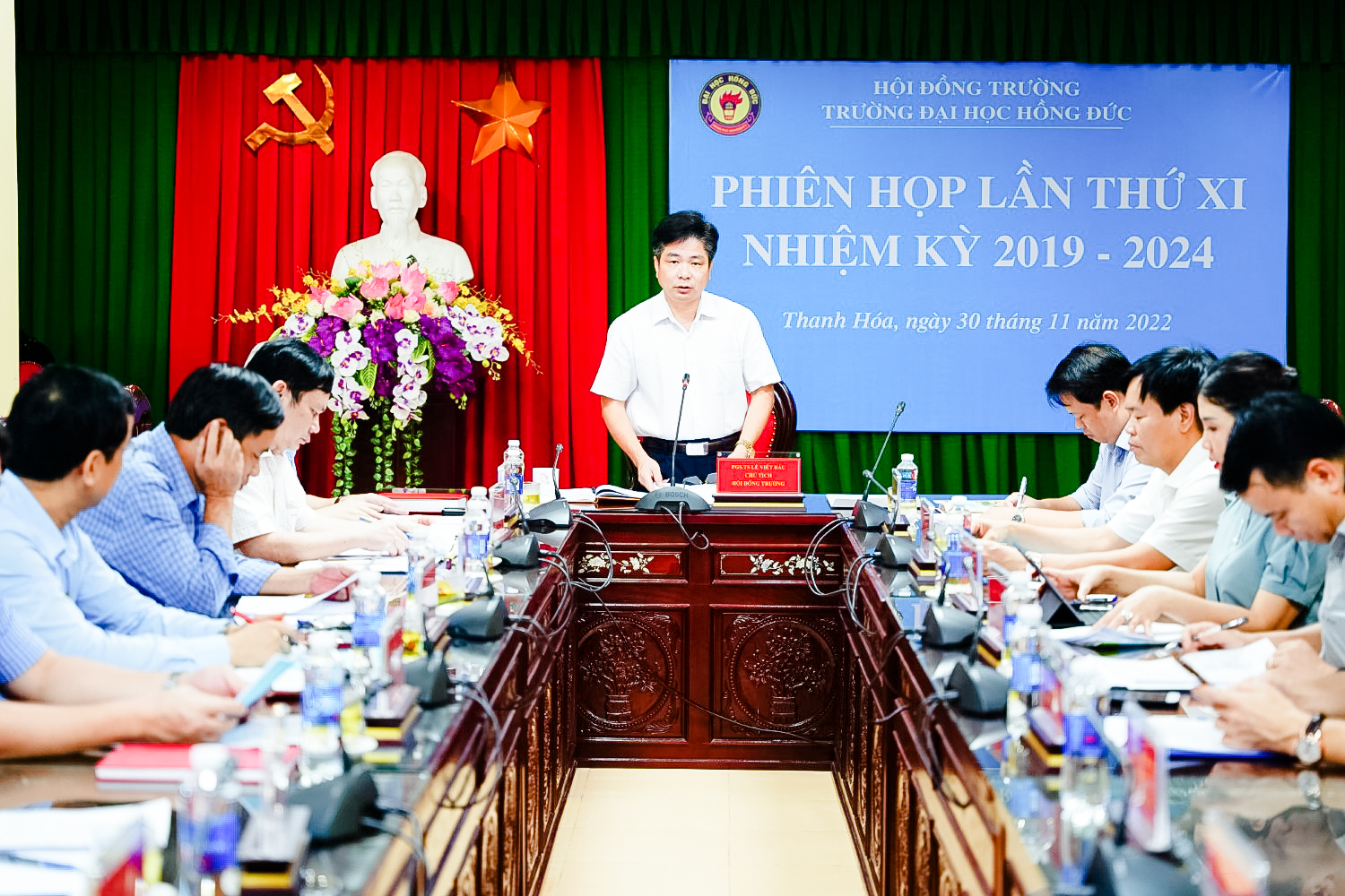 Hội đồng trường Trường Đại học Hồng Đức họp phiên thứ 11: Thông qua nhiều nội dung quan trọng