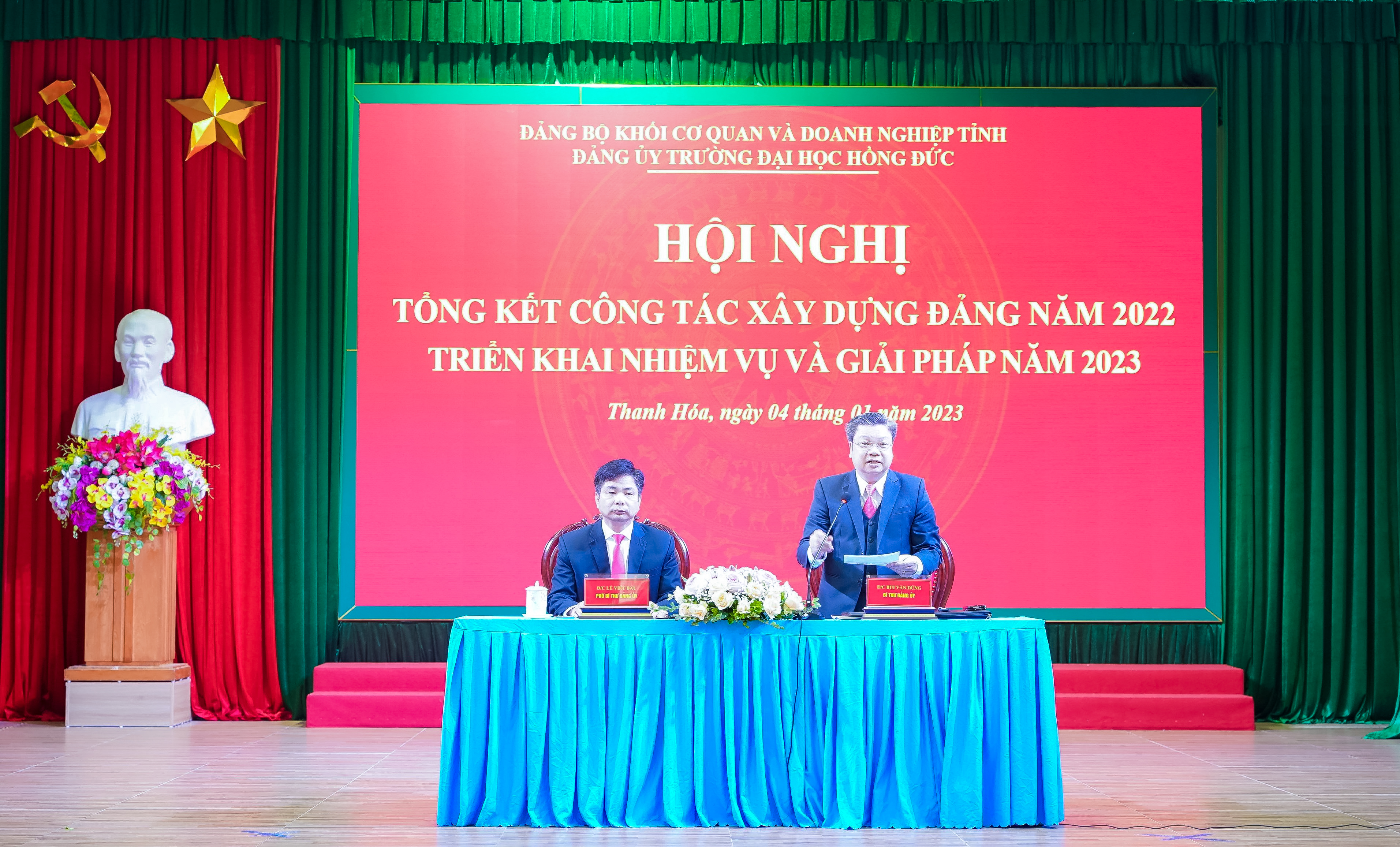 Hội nghị tổng kết công tác xây dựng Đảng năm 2022, triển khai nhiệm vụ và giải pháp năm 2023