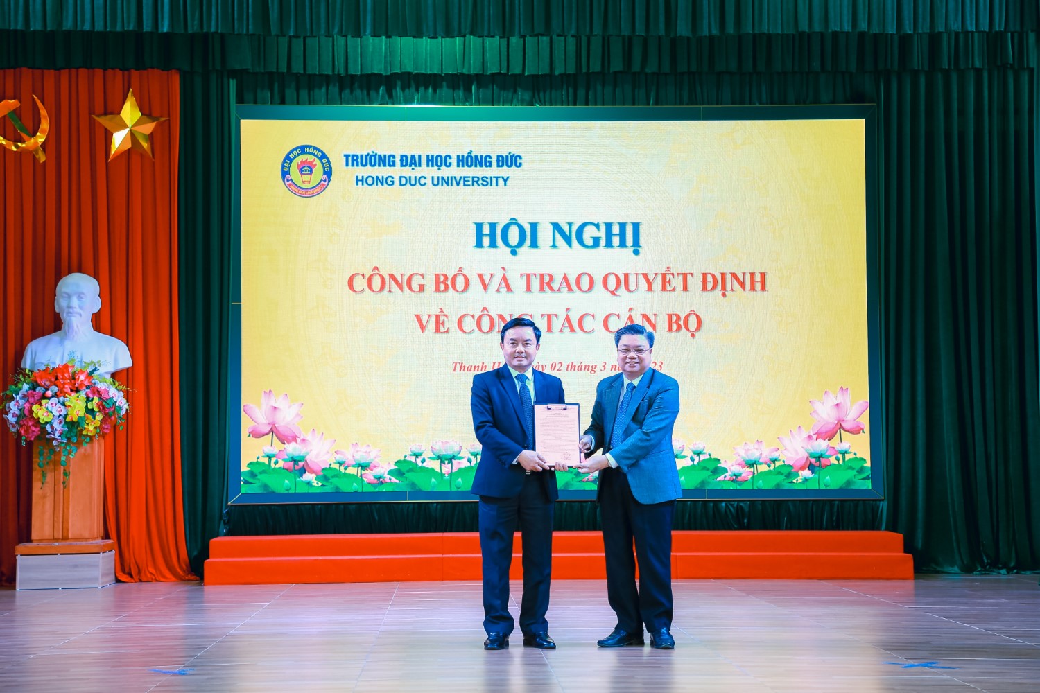 Trường Đại học Hồng Đức điều động và bổ nhiệm Phó Giám đốc Trung tâm hỗ trợ Khởi nghiệp đổi mới sáng tạo