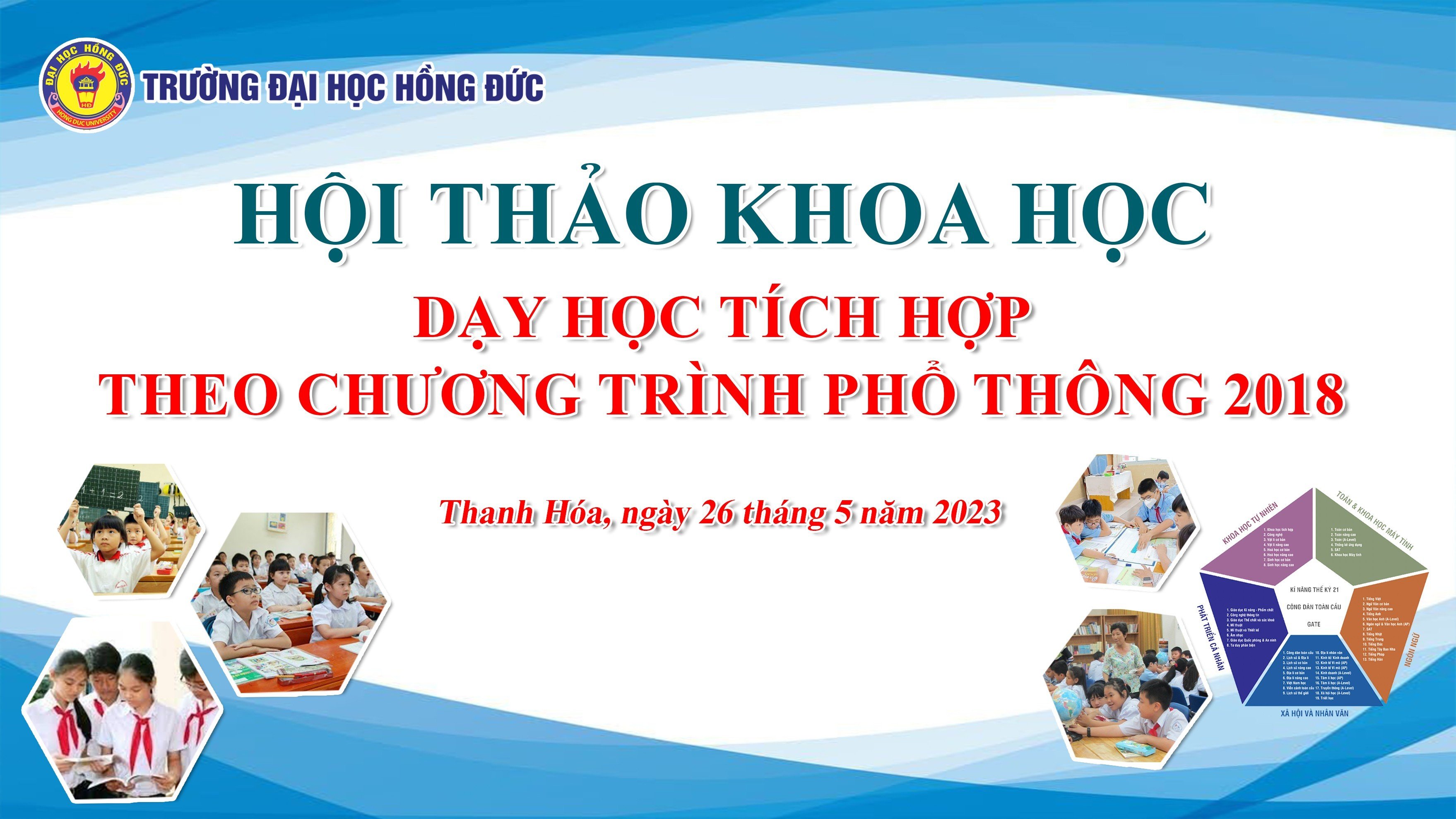 Trường Đại học Hồng Đức tổ chức Hội thảo khoa học “Dạy học tích hợp theo chương trình giáo dục phổ thông 2018 bậc Tiểu học”