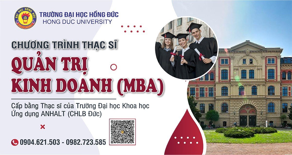 Thông báo tuyển sinh chương trình liên kết đào tạo cấp bằng thạc sĩ Quản trị kinh doanh ( MBA) khóa 1, liên kết giữa Trường Đại học Hồng Đức và Trường Đại học Khoa học Ứng dụng Anhalt, CHLB Đức