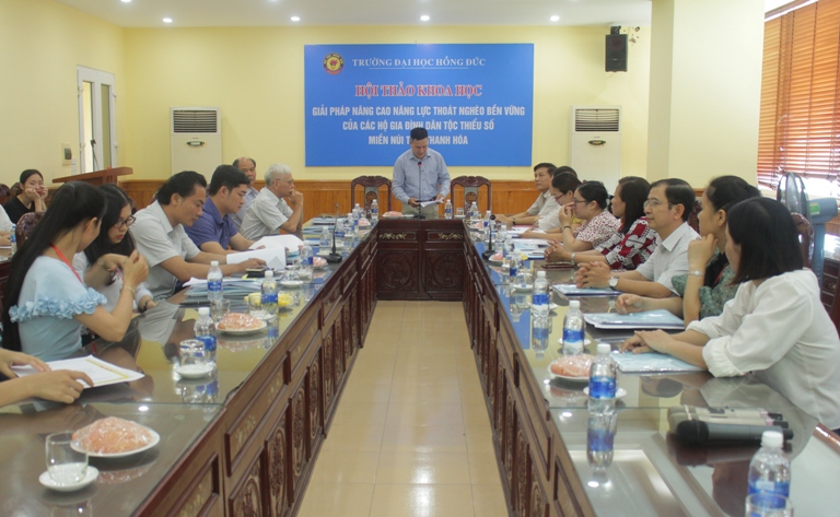 Hội thảo khoa học: “Giải pháp nâng cao năng lực thoát nghèo bền vững của các hộ gia đình dân tộc thiểu số miền núi tỉnh Thanh Hóa”