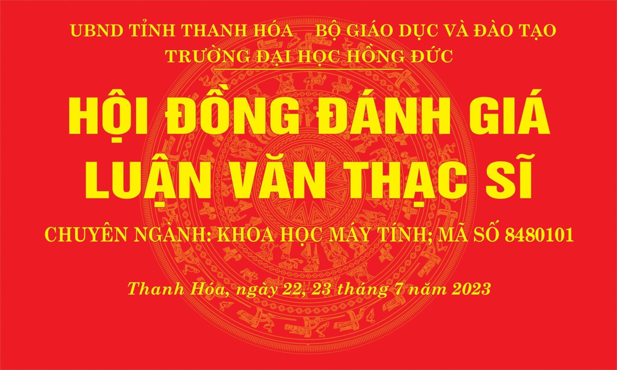 Lễ bảo vệ luận văn thạc sĩ ngành Khoa học máy tính – Lớp cao học K14