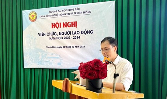 Hội nghị viên chức, người lao động năm học 2023-2024 Khoa CNTT&TT