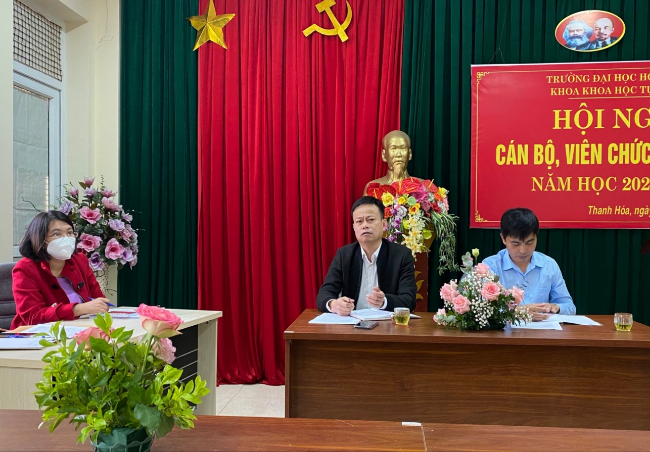 Hội nghị Cán bộ, viên chức và người lao động khoa KHTN năm học 2021 - 2022