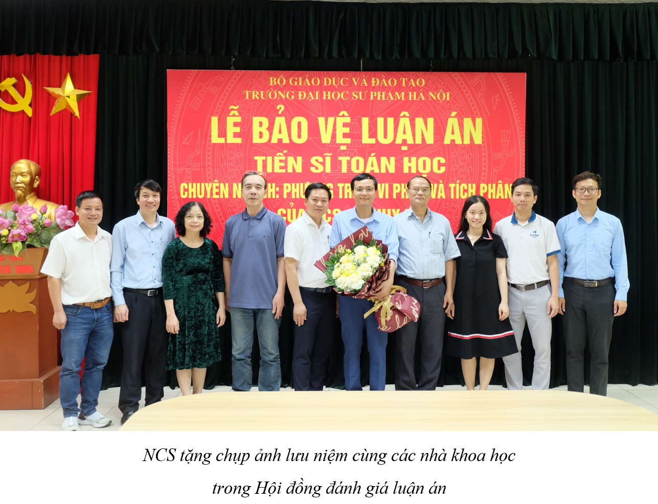 Chúc mừng Tân tiến sĩ ngành Toán