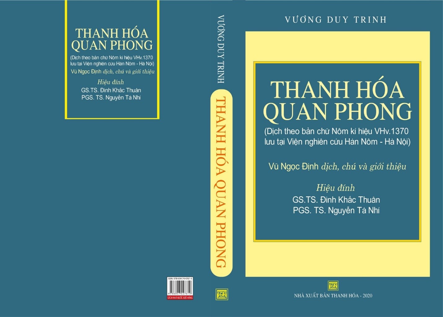 “Thanh Hóa quan phong” – Công trình biên dịch của tác giả Vũ Ngọc Định 