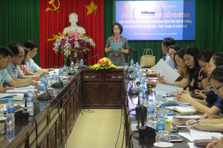 Hội thảo khoa học: “Đấu tranh chống diễn biến hòa bình trên lĩnh vực tư tưởng, văn hóa ở nước ta hiện nay – thực trạng và giải pháp”