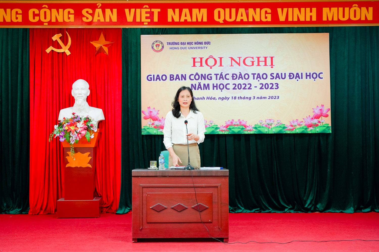 Hội nghị giao ban công tác đào tạo sau đại học năm học 2022 - 2023