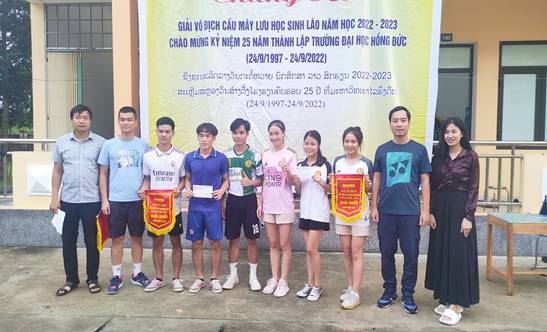 Giải vô địch cầu mây Lưu học sinh Lào năm học 2022 – 2023 chào mừng kỷ niệm 25 năm thành lập Trường Đại học Hồng Đức