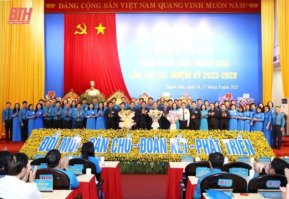 Thông báo nhanh kết quả Đại hội Công đoàn tỉnh Thanh Hóa lần thứ XX, nhiệm kỳ 2023-2028