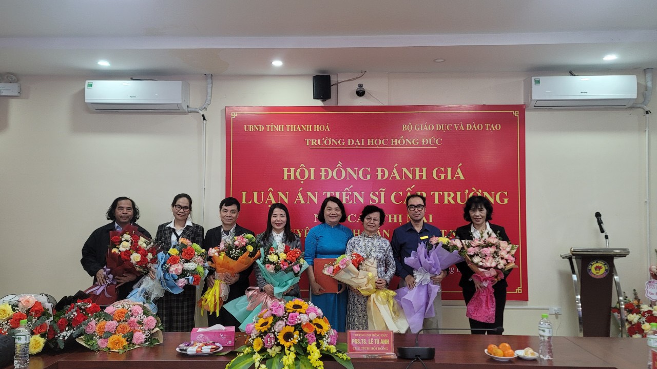 Nghiên cứu sinh Cao Thị Mai bảo vệ thành công luận án tiến sĩ cấp trường