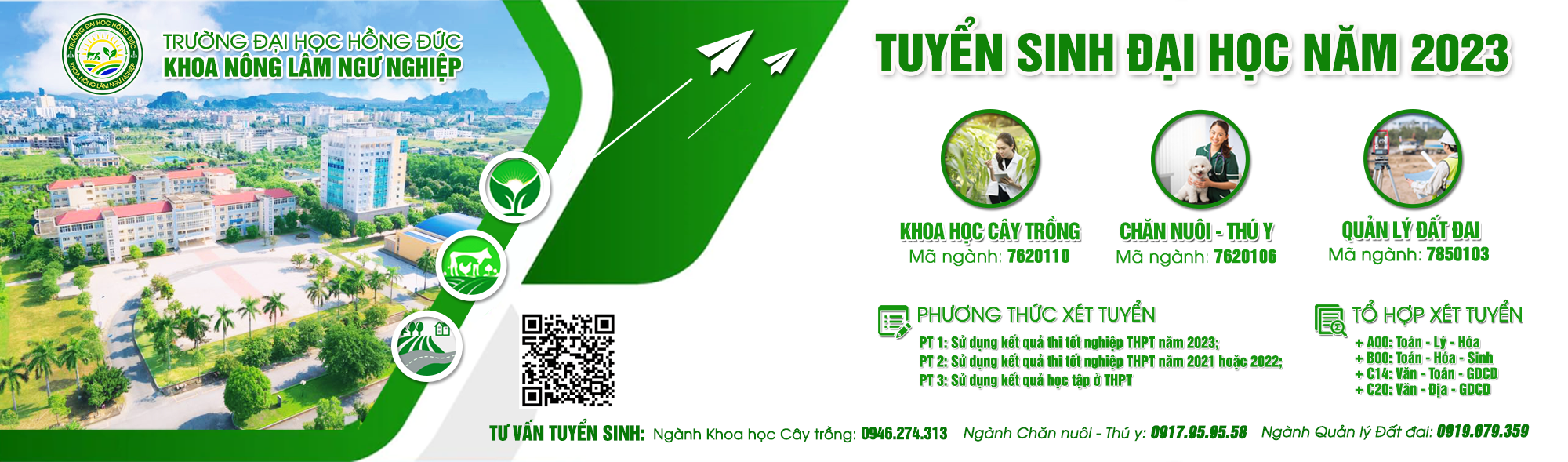 TUYỂN SINH ĐẠI HỌC CHÍNH QUY NĂM 2023