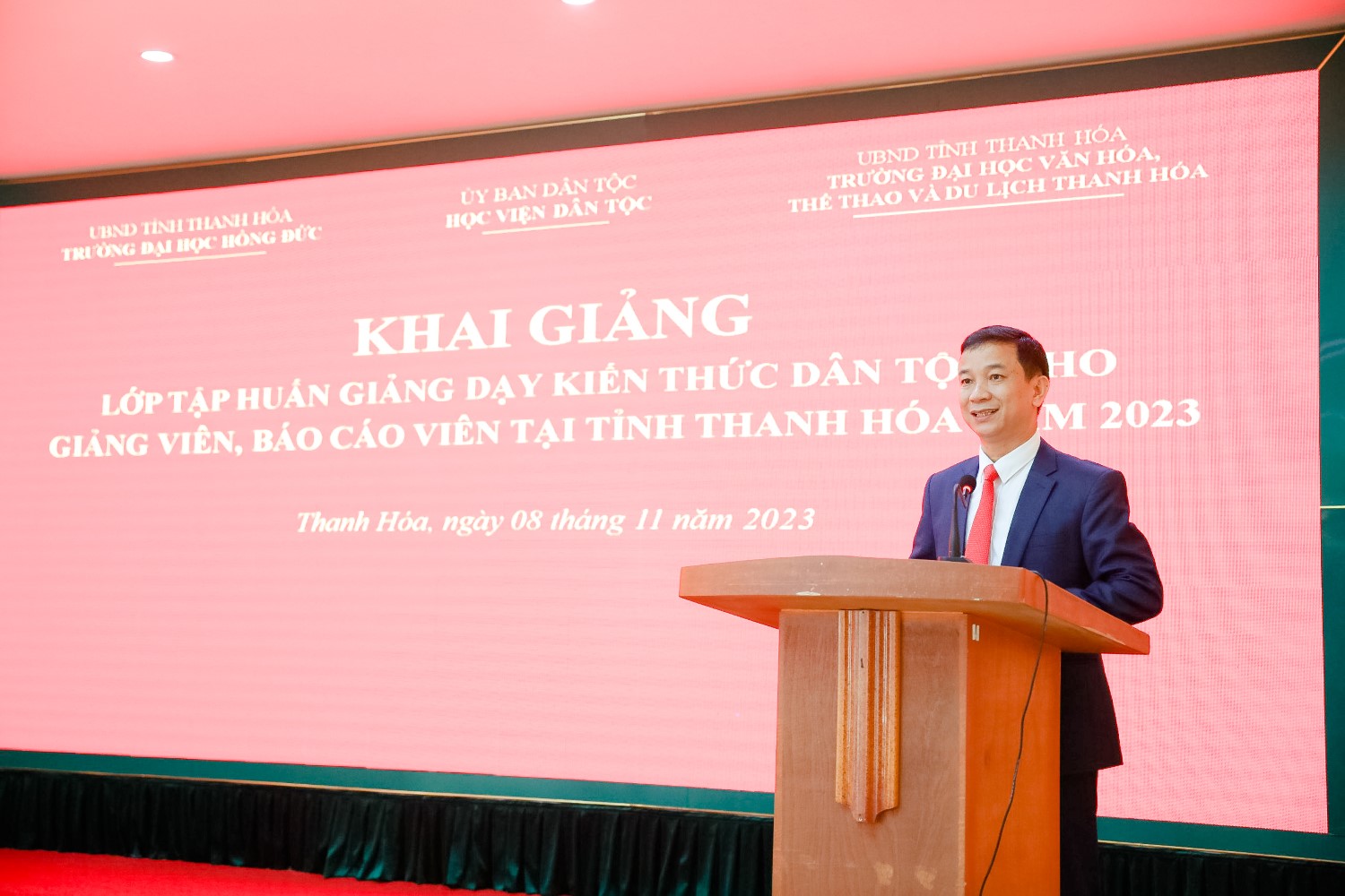 Khai giảng lớp tập huấn giảng dạy kiến thức dân tộc cho giảng viên, báo cáo viên tại tỉnh Thanh Hóa năm 2023