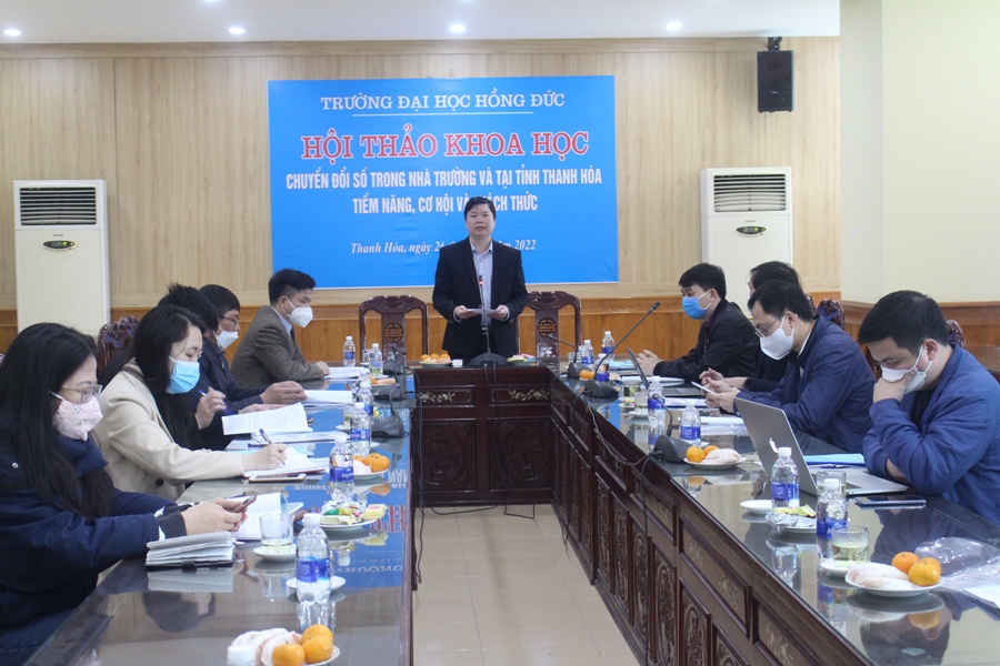 Hội thảo khoa học: “Chuyển đổi số trong Nhà trường và tại tỉnh Thanh Hóa: Tiềm năng, cơ hội và thách thức”